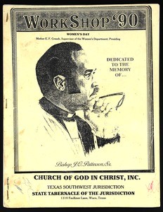 Women's day program, workshop, Texas southwest, COGIC, Waco, 1990