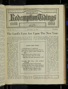 Redemption tidings, vol. 20, nos. 1-26, 1 Jan. - 15 Dec. 1944