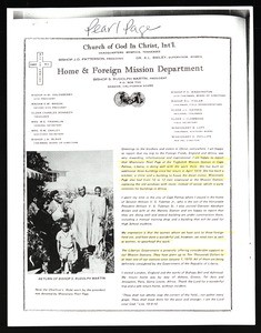 Foreign mission documents, ca.1970