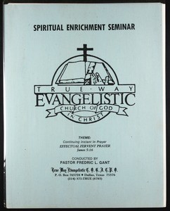 Spiritual Enrichment Seminar program, 1996