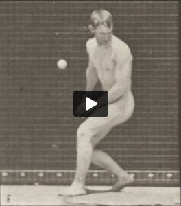 Nude man in a baseball error