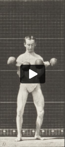 Man in pelvis cloth lifting weights