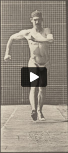 Man in pelvis cloth walking