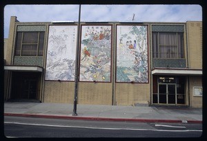 Picture of viewing waterfalls in summer mountains; Palace in heaven; Four Beauties catching swimming fish, Chinatown, 1968