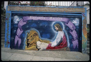 Jesus kneeling over a lion, Montecito Heights, 1992