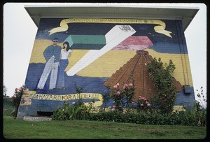 The murals of Ramona Gardens. The flying cross, Los Angeles, 1974