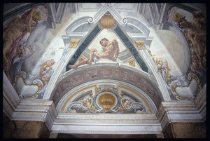 Interior ceilings and walls in William Andrews Clark memorial Library, Los Angeles, 1926