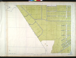 WPA Land use survey map for the City of Los Angeles, book 5 (Santa Monica Mountains from Girard to Van Nuys District), sheet 1