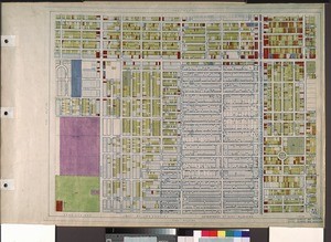 WPA Land use survey map for the City of Los Angeles, book 8 (Downtown Los Angeles and Hyde Park to Watts District), sheet 22