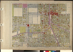 WPA Land use survey map for the City of Los Angeles, book 8 (Downtown Los Angeles and Hyde Park to Watts District), sheet 30