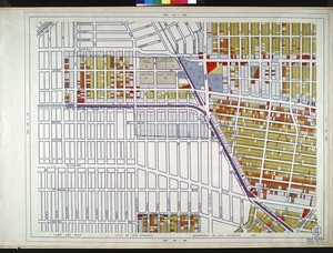 WPA Land use survey map for the City of Los Angeles, book 7 (Topanga Canyon to Hollywood District), sheet 27