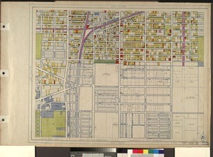 WPA Land use survey map for the City of Los Angeles, book 8 (Downtown Los Angeles and Hyde Park to Watts District), sheet 33