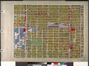 WPA Land use survey map for the City of Los Angeles, book 8 (Downtown Los Angeles and Hyde Park to Watts District), sheet 14