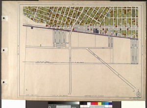 WPA Land use survey map for the City of Los Angeles, book 8 (Downtown Los Angeles and Hyde Park to Watts District), sheet 1