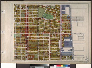 WPA Land use survey map for the City of Los Angeles, book 8 (Downtown Los Angeles and Hyde Park to Watts District), sheet 11