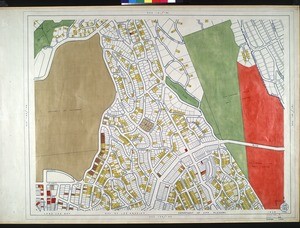WPA Land use survey map for the City of Los Angeles, book 7 (Topanga Canyon to Hollywood District), sheet 25