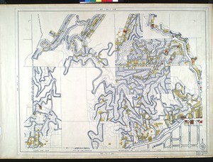 WPA Land use survey map for the City of Los Angeles, book 7 (Topanga Canyon to Hollywood District), sheet 9