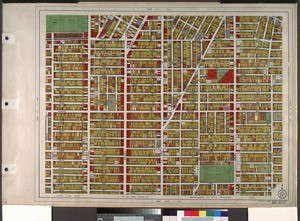 WPA Land use survey map for the City of Los Angeles, book 8 (Downtown Los Angeles and Hyde Park to Watts District), sheet 10