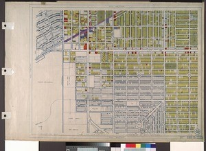 WPA Land use survey map for the City of Los Angeles, book 8 (Downtown Los Angeles and Hyde Park to Watts District), sheet 17