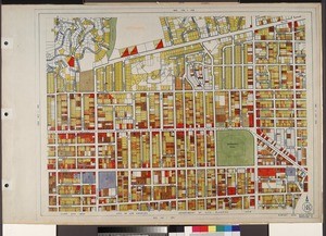 WPA Land use survey map for the City of Los Angeles, book 6 (Hollywood District to Boyle Heights District), sheet 3