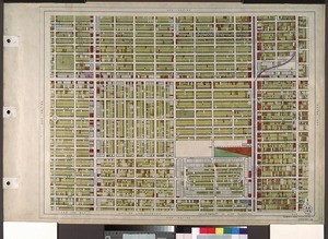 WPA Land use survey map for the City of Los Angeles, book 8 (Downtown Los Angeles and Hyde Park to Watts District), sheet 18