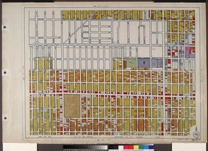 WPA Land use survey map for the City of Los Angeles, book 6 (Hollywood District to Boyle Heights District), sheet 9