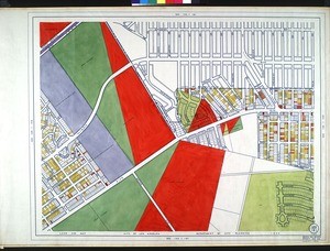 WPA Land use survey map for the City of Los Angeles, book 7 (Topanga Canyon to Hollywood District), sheet 34
