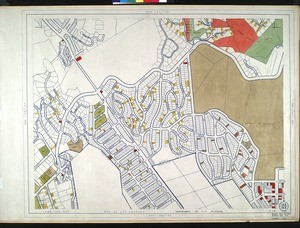 WPA Land use survey map for the City of Los Angeles, book 7 (Topanga Canyon to Hollywood District), sheet 24