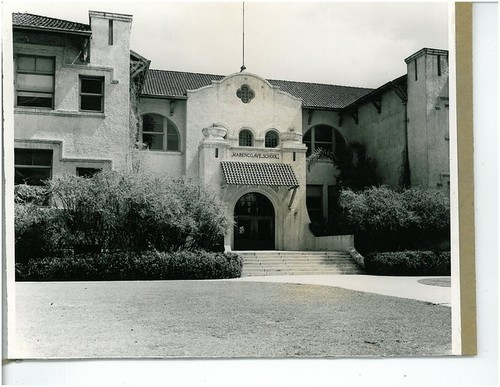 Entrance of Old Marengo Elementary School, Now Razed