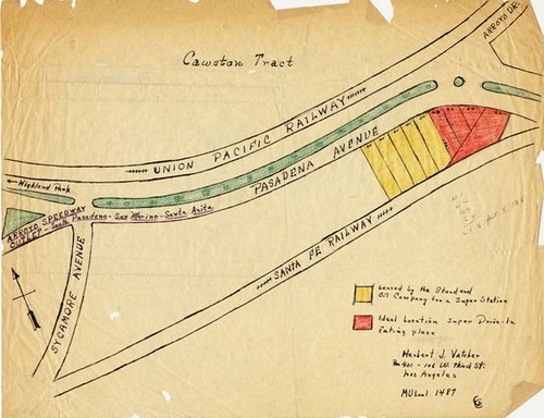 Hand-Drawn Map of Cawston Tract