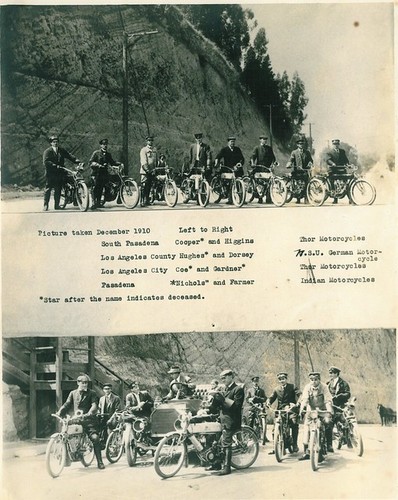 Frank Higgins with Area Motocycle Policemen