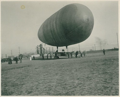 Roy Knabenshue's Dirigible in Which Higgins and Cooper Rode