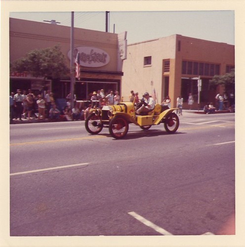 Girl Scouts' Parade: Antique Convertible Car in Parade