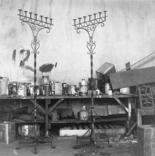 Candelabras in Final Paint Stage of Production Inside Meridian Iron Works - Taken by Raymond Mowrer