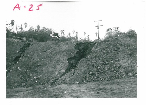 Hillside with Large Gullies of Water Erosion