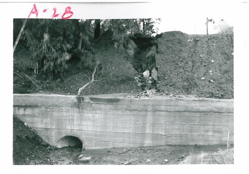 Drainpipe in Retaining Wall with Damaged Ground Above