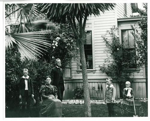 Family in Yard of Home