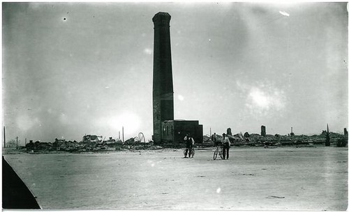 Ruins of the Fire that Destroyed the First Raymond Hotel