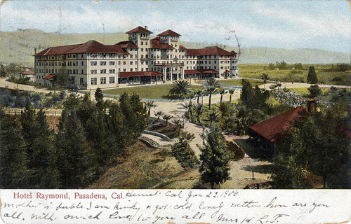 Postcard: Second Raymond Hotel with its Gardens and Drives, ca. 1906