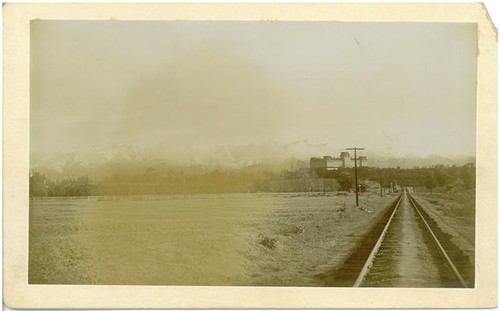 Raymond Hotel and Railroad Tracks