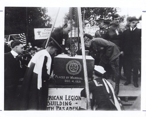 Marshal Ferdinand Foch Placing Cornerstone - War Memorial Building