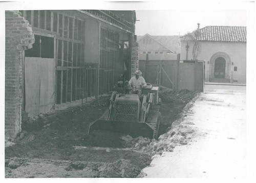 First Day Excavation - Note That Footing Had Not Been Removed - City Jail Construction