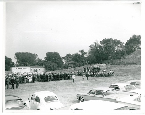 Outdoor Gathering Opening the Redevelopment Project No. 1