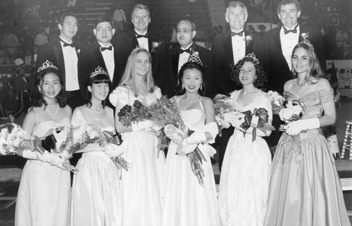 South Pasadena High School Homecoming Court with Fathers