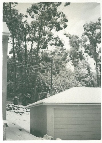 Snow on Garage