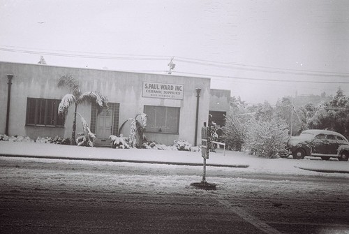 Snow-Covered Building and Street, S. Paul Ward, Inc., 605 Mission