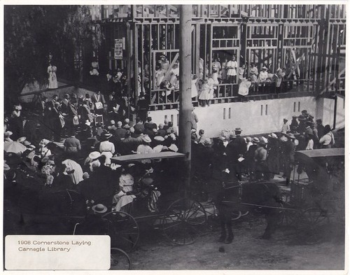 Laying Cornerstone of Original Library by Andrew Carnegie