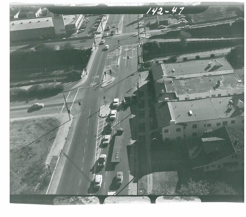 Aerial View Looking South at Fair Oaks, From Just North of Freeway Overpass