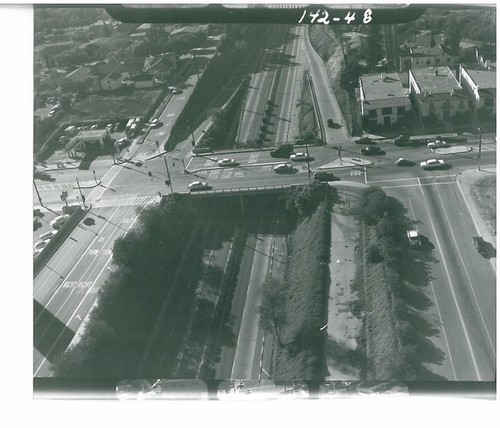 Aerial View Looking West at Freeway Overpass at Fair Oaks