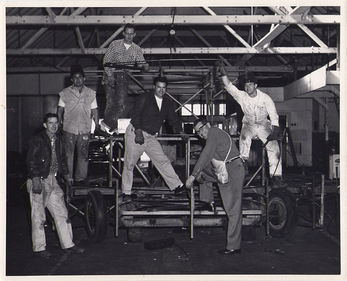 Crew Building Float Framework for 1961 Float